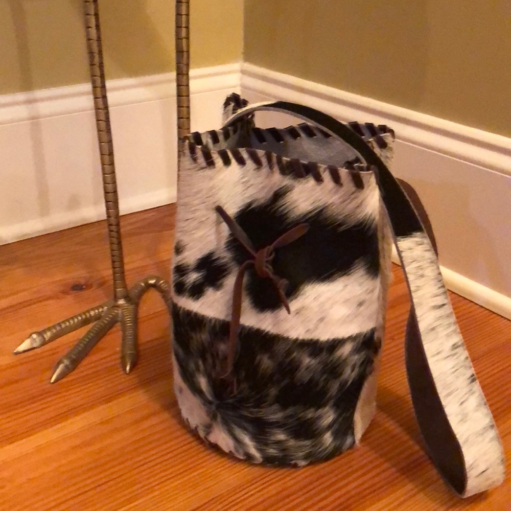 Cowhide purse